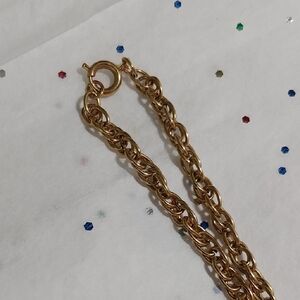 Vintage 24" Brass Chain Necklace